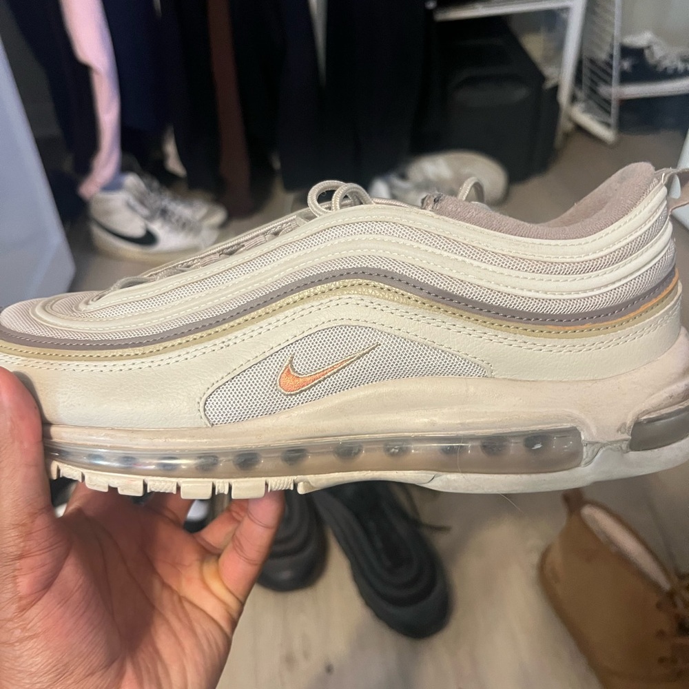 Tan Air Max 97s (worn)